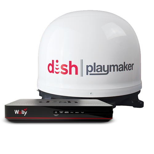 DISH Outdoors DISH Playmaker TV Satellite Antenna and Wally HD Receiver